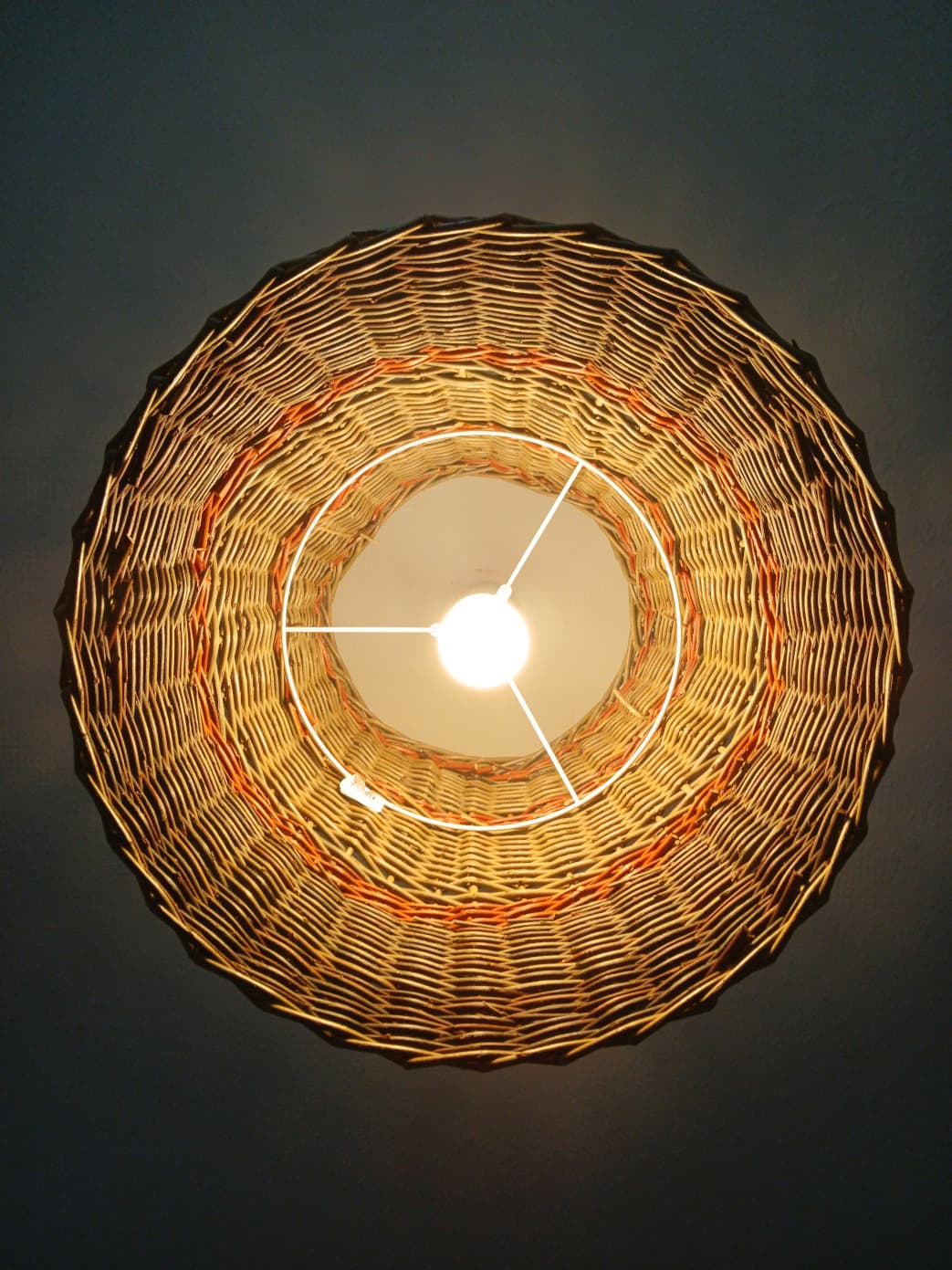Handwoven willow basket